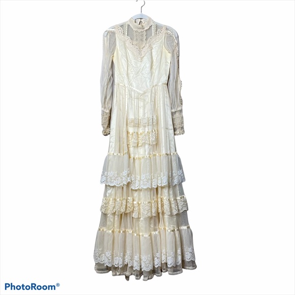 Gunne Sax Dresses & Skirts - Vintage gunne sax renaissance wedding Victorian lace cottage core dress